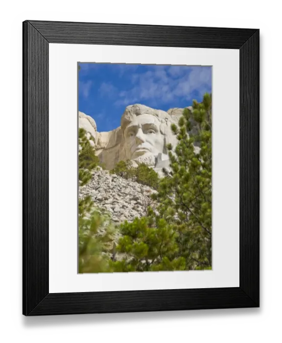 Framed Print : USA, South Dakota. Close-up of bust of President Abraham Lincoln at Mount Rushmore Framed Print : USA, South Dakota. Close-up of bust of President Abraham Lincoln at Mount Rushmore