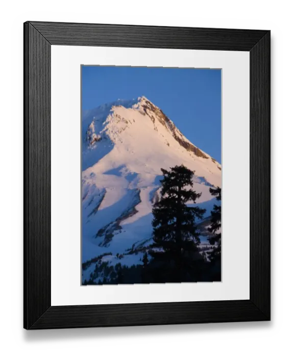 Framed Print : Mt. Hood at sunrise, winter 11, 237 feet high, Cascade Mountains, Oregon USA Framed Print : Mt. Hood at sunrise, winter 11, 237 feet high, Cascade Mountains, Oregon USA