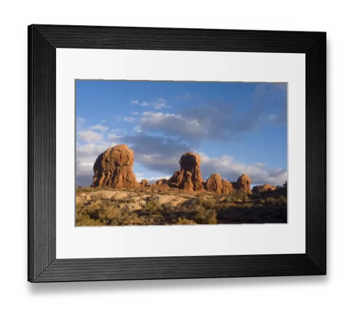 Framed Print : Red sandstone pinnacles in Arches National Park, Utah Framed Print : Red sandstone pinnacles in Arches National Park, Utah