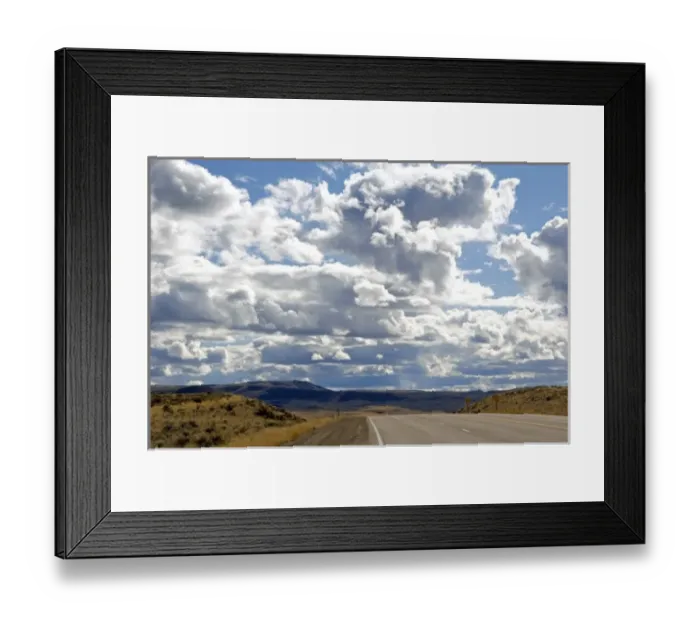 Framed Print : Spring clouds over U. S. 95 north of Jordan Valley, Oregon Framed Print : Spring clouds over U. S. 95 north of Jordan Valley, Oregon