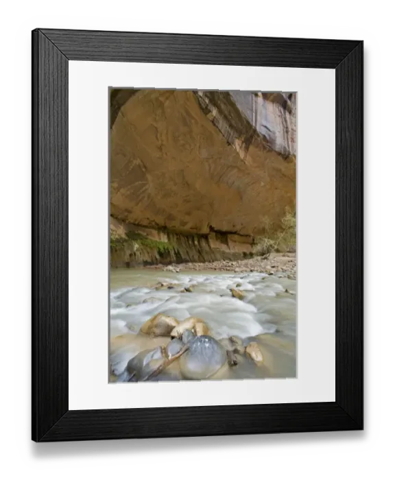 Framed Print : The North Fork of the Virgin River in the Zion Narrows of Zion National Park in Utah Framed Print : The North Fork of the Virgin River in the Zion Narrows of Zion National Park in Utah