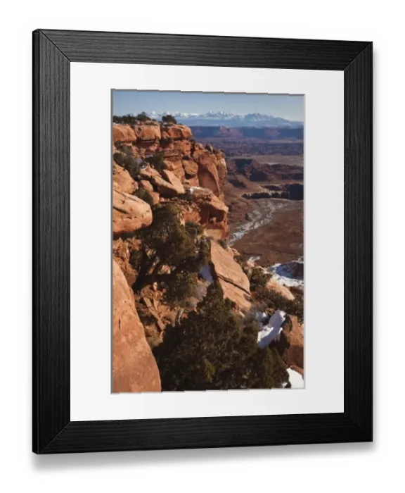 Framed Print : USA, Utah, Moab. Canyonlands National Park, Grand View Overlook, winter Framed Print : USA, Utah, Moab. Canyonlands National Park, Grand View Overlook, winter
