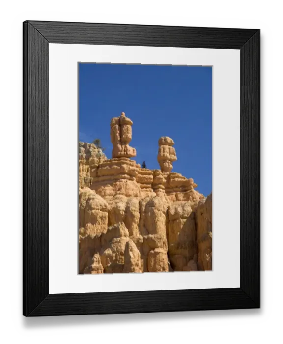 Framed Print : Sandstone rock formation in the Red Canyon of the Dixie National Forest near Bryce