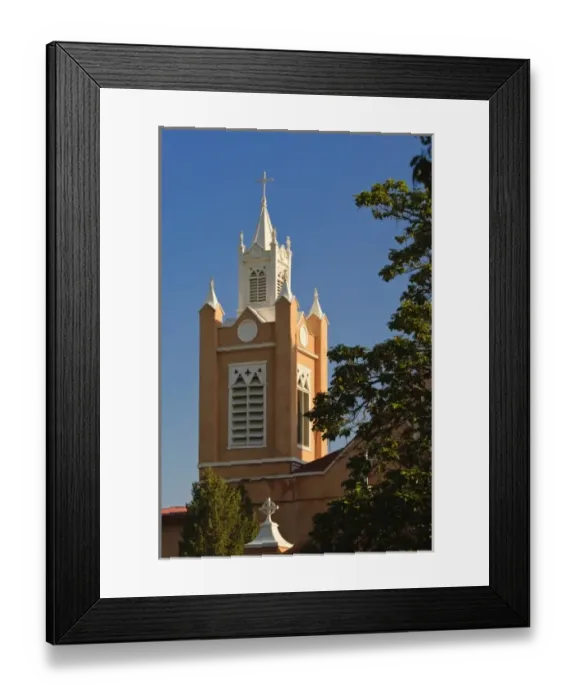 Framed Print : New Mexico, Albuquerque. Historic San Felipe de Neri Church Old Town Albuquerque, New Mexico Framed Print : New Mexico, Albuquerque. Historic San Felipe de Neri Church Old Town Albuquerque, New Mexico