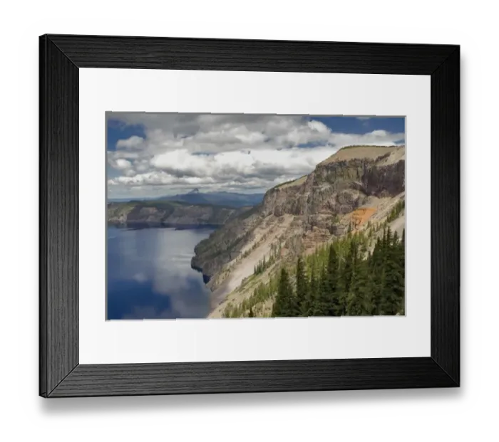 Framed Print : USA, Oregon, Crater Lake NP. Pumice Castle is one of the highlights on the East Rim Framed Print : USA, Oregon, Crater Lake NP. Pumice Castle is one of the highlights on the East Rim