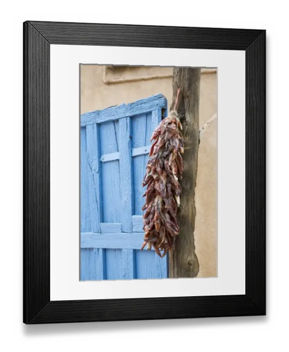 Framed Print : NM, New Mexico, Taos, chile rista Framed Print : NM, New Mexico, Taos, chile rista