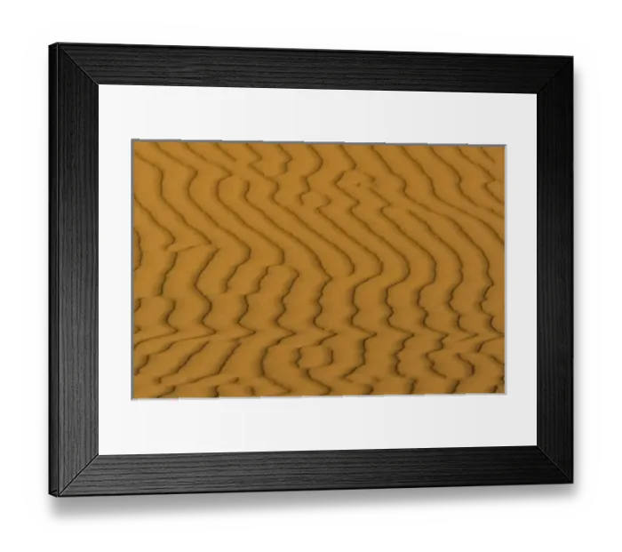 Framed Print : Sand ripples and dunes at Coral Pink Sand Dunes State Park in Utah