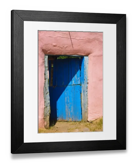 Framed Print : Adobe entrance and doorway New Mexico Framed Print : Adobe entrance and doorway New Mexico