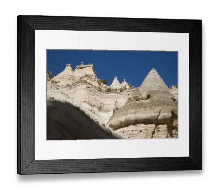 Framed Print : NM, New Mexico, Kasha-Katuwe Tent Rocks National Monument, cone shaped tent rock formations Framed Print : NM, New Mexico, Kasha-Katuwe Tent Rocks National Monument, cone shaped tent rock formations