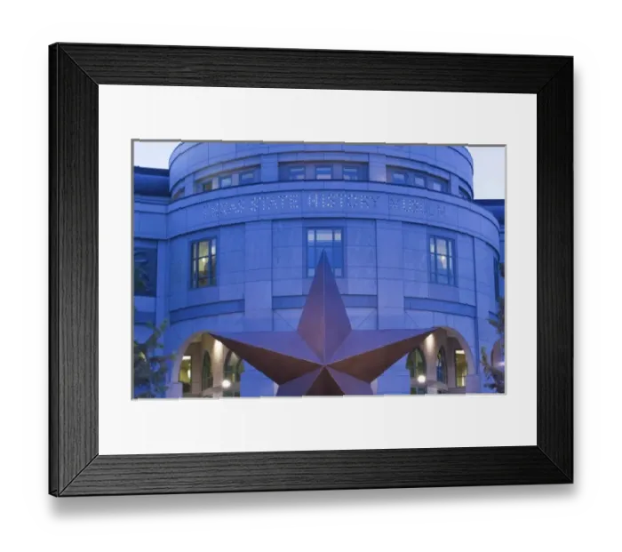 Framed Print : USA, TEXAS, Austin: Texas State History Museum / Exterior Framed Print : USA, TEXAS, Austin: Texas State History Museum / Exterior