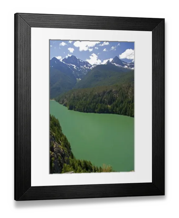 Framed Print : Diablo Lake in the North Cascade Range, Washington Framed Print : Diablo Lake in the North Cascade Range, Washington