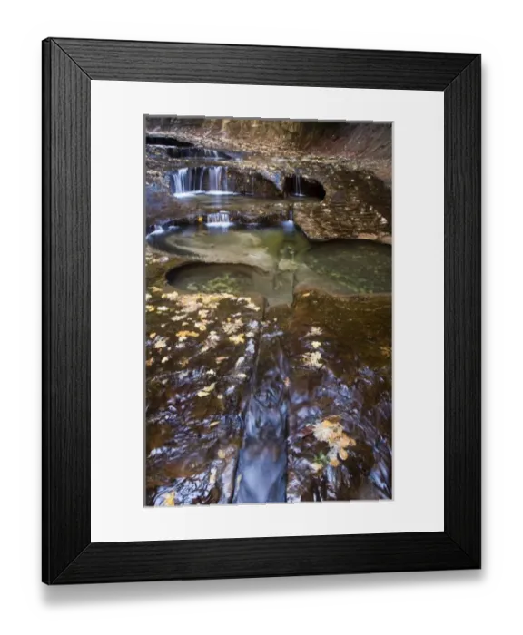 Framed Print : The Subway along the Left Fork of the Virgin River in Zion National Park in Utah