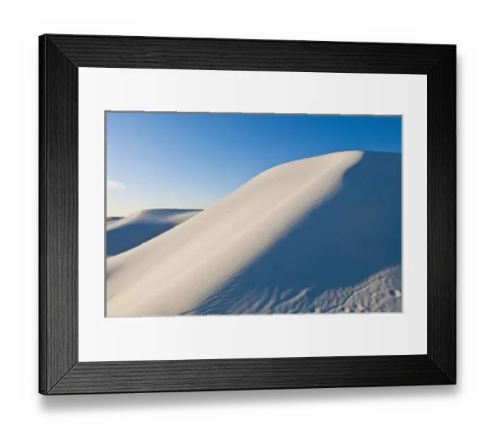 Framed Print : North America, USA, New Mexico, White Sands National Monument, Transverse Dunes Framed Print : North America, USA, New Mexico, White Sands National Monument, Transverse Dunes
