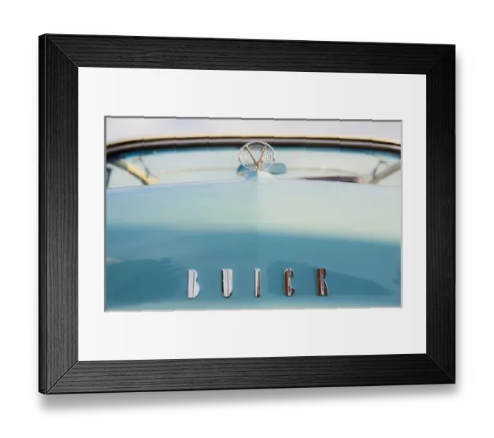 Framed Print : USA, Tennessee, Cookeville. Detail of vintage car on display during an antique car show