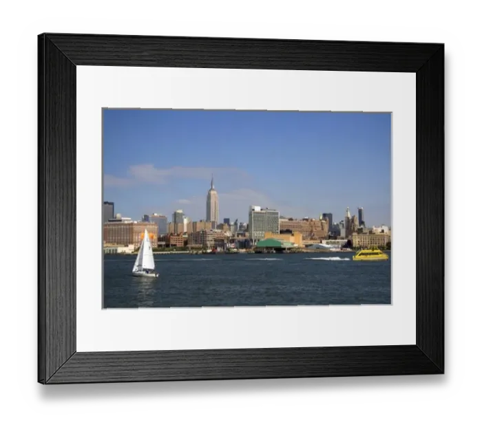Framed Print : The Hudson River and New York City, New York, USA Framed Print : The Hudson River and New York City, New York, USA