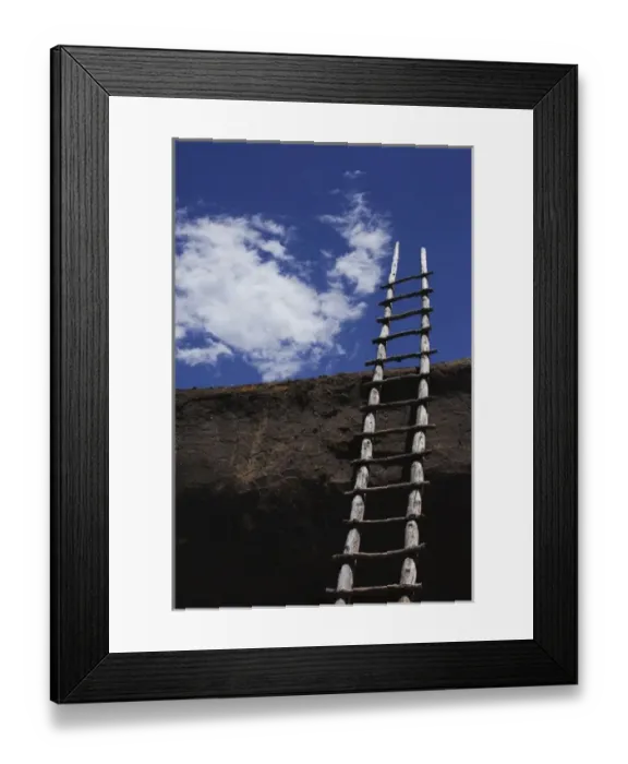 Framed Print : Picuris Pueblo, New Mexico, United States. Old adobe church on the reservation