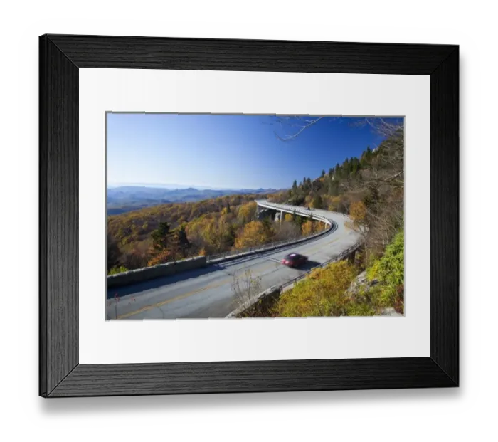 Framed Print : Linn Cove Viaduct on the Blue Ridge Parkway in North Carolina Framed Print : Linn Cove Viaduct on the Blue Ridge Parkway in North Carolina