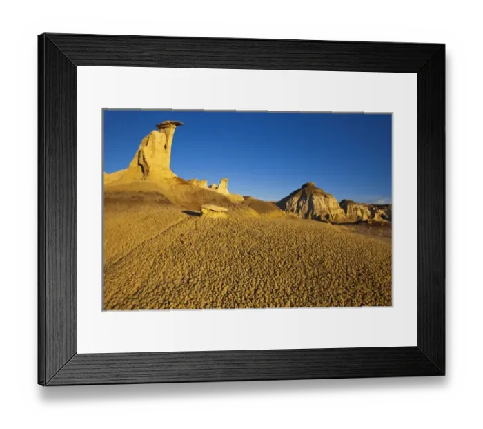 Framed Print : Badlands formations in the Bisti Wilderness in San Juan County, New Mexico, USA Framed Print : Badlands formations in the Bisti Wilderness in San Juan County, New Mexico, USA
