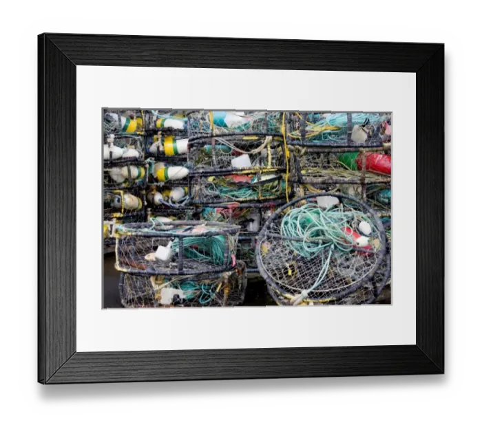 Framed Print : OR, Oregon Coast, Newport, Crab pots, at the Port of Newport Framed Print : OR, Oregon Coast, Newport, Crab pots, at the Port of Newport