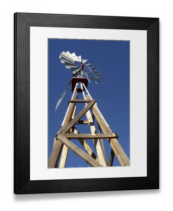 Framed Print : Santa Fe, New Mexico, USA. Windmill on ranch Framed Print : Santa Fe, New Mexico, USA. Windmill on ranch