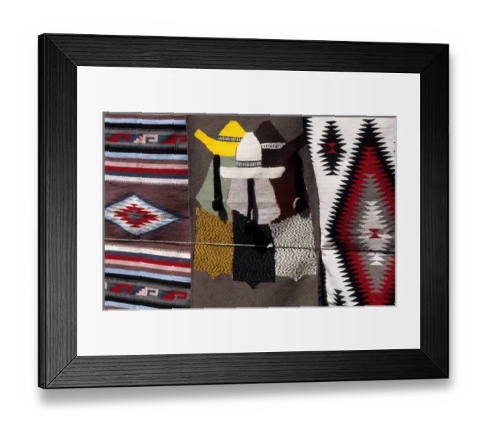 Framed Print : Pueblo Indians in America their native rugs and artwork at Buffalo Dance in New Mexico Framed Print : Pueblo Indians in America their native rugs and artwork at Buffalo Dance in New Mexico