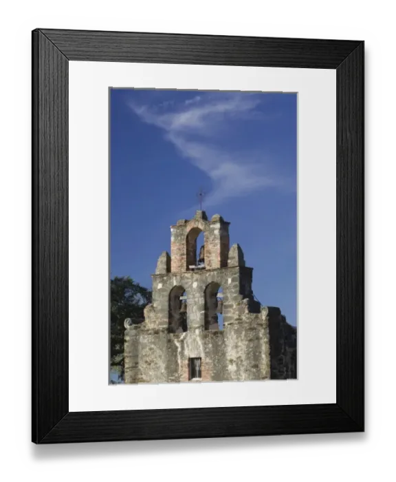 Framed Print : USA, TEXAS, San Antonio: Spanish Mission Trail Mission Espada (b. 1745, 1756) Framed Print : USA, TEXAS, San Antonio: Spanish Mission Trail Mission Espada (b. 1745, 1756)
