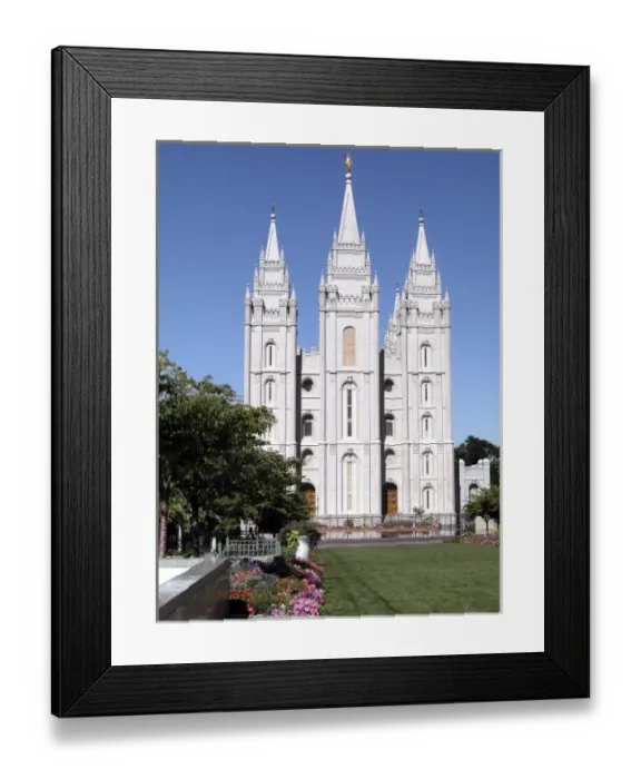 Framed Print : Utah, Salt Lake City. Temple Square featuring the Salt Lake Temple, Church of Jesus Framed Print : Utah, Salt Lake City. Temple Square featuring the Salt Lake Temple, Church of Jesus