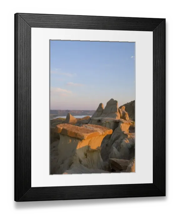Framed Print : Fog from the Little Missouri River hangs in the badlands of Theodore Roosevelt National Framed Print : Fog from the Little Missouri River hangs in the badlands of Theodore Roosevelt National