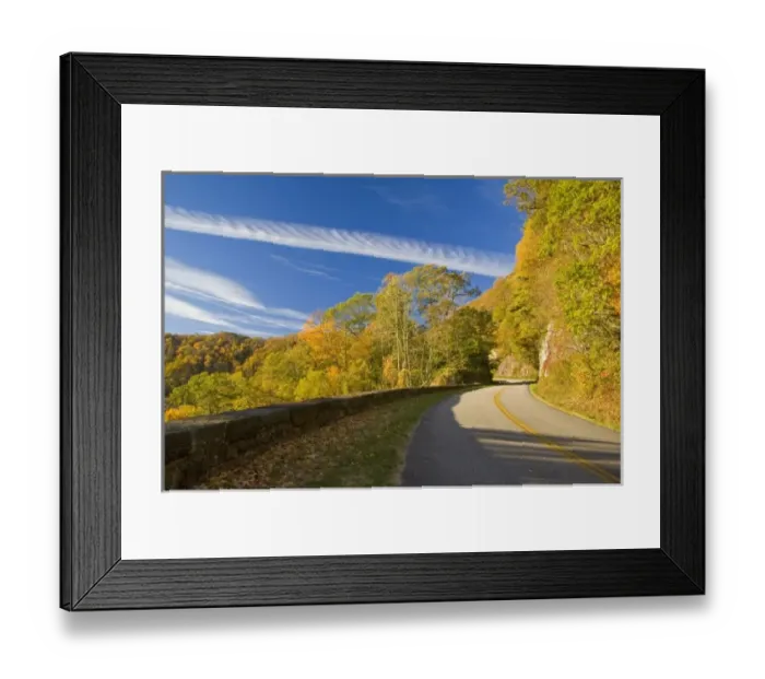 Framed Print : Autumn colors line the Blue Ridge Parkway near Linville Falls North Carolina Framed Print : Autumn colors line the Blue Ridge Parkway near Linville Falls North Carolina