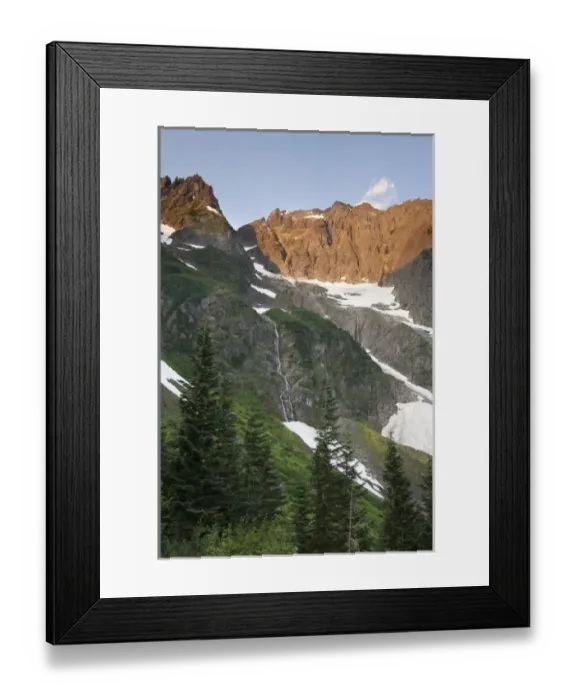 Framed Print : USA, Washington, North Cascades National Park, Cascade Pass. View of snowy mountain wilderness Framed Print : USA, Washington, North Cascades National Park, Cascade Pass. View of snowy mountain wilderness