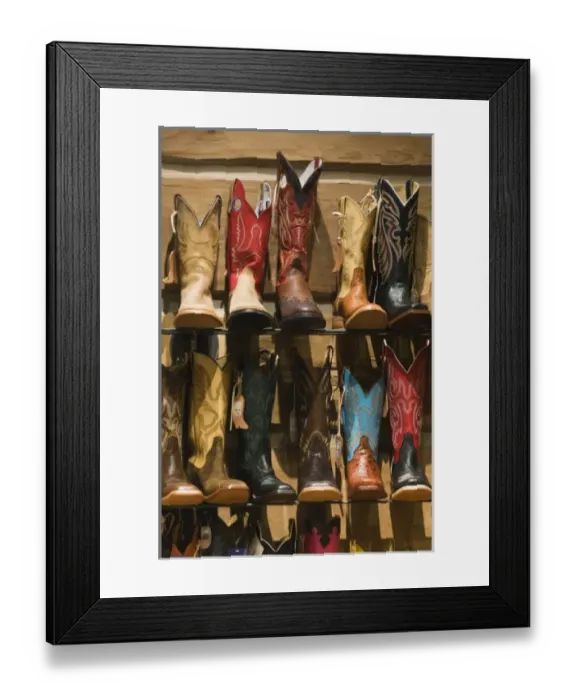 Framed Print : USA, Oregon, Pendleton, Cowboy Boots for Sale at Hamley s Framed Print : USA, Oregon, Pendleton, Cowboy Boots for Sale at Hamley s