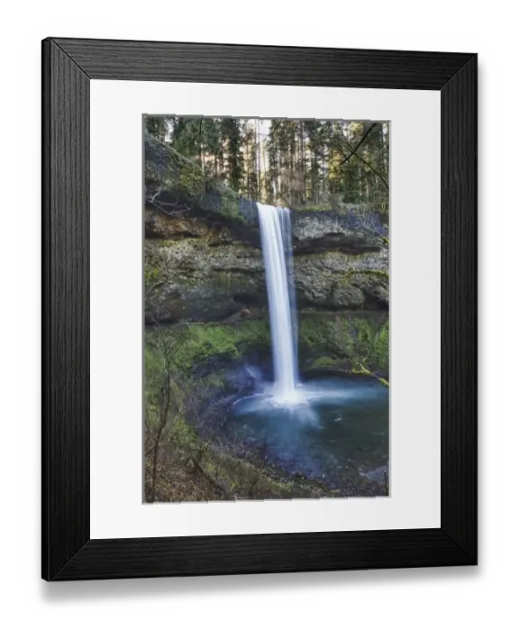 Framed Print : USA, Oregon, Silver Falls State Park, South Falls Framed Print : USA, Oregon, Silver Falls State Park, South Falls
