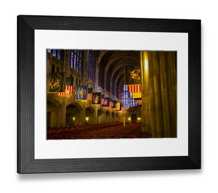 Framed Print : In side view of the West Point Cathedral