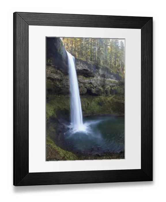 Framed Print : USA, Oregon, Silver Falls State Park, South Falls Framed Print : USA, Oregon, Silver Falls State Park, South Falls