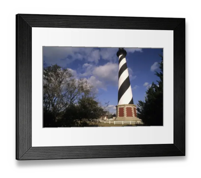 Framed Print : Famous Cape Hatteras Lighthouse the tallest in North America in its new location Framed Print : Famous Cape Hatteras Lighthouse the tallest in North America in its new location