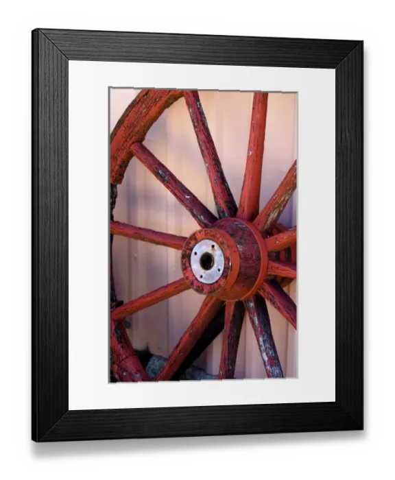 Framed Print : Santa Fe, New Mexico, USA. Old western wagon wheel Framed Print : Santa Fe, New Mexico, USA. Old western wagon wheel