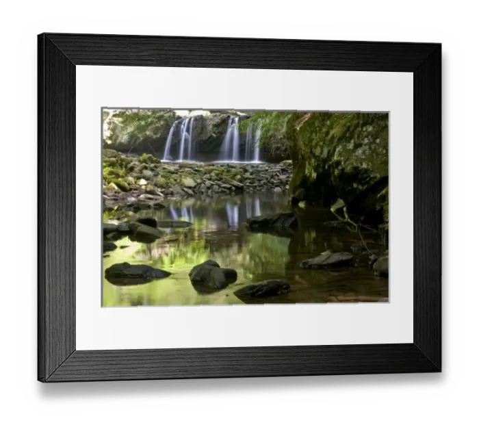 Framed Print : TN, South Cumberland State Park. 12 foot Sycamore Falls at the bottom of Fiery Gizzard Framed Print : TN, South Cumberland State Park. 12 foot Sycamore Falls at the bottom of Fiery Gizzard
