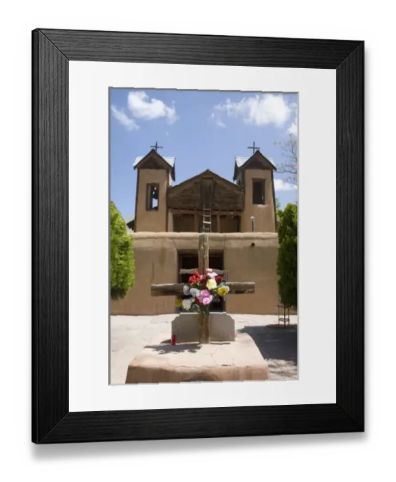 Framed Print : NM, New Mexico, Chimayo, El Santurario de Chimayo, known as Little Lourdes due to Framed Print : NM, New Mexico, Chimayo, El Santurario de Chimayo, known as Little Lourdes due to