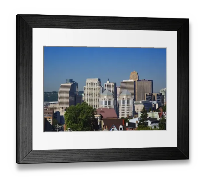 Framed Print : Proctor & Gamble world headquarters and skyline, Cincinnati, Ohio Framed Print : Proctor & Gamble world headquarters and skyline, Cincinnati, Ohio