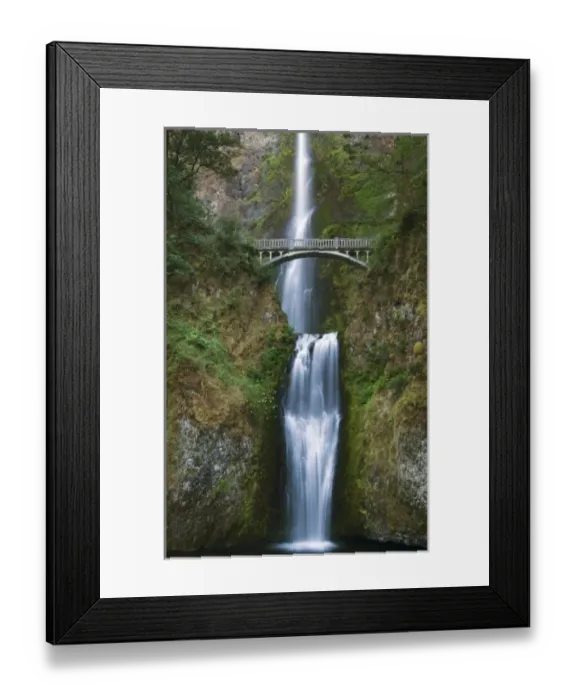 Framed Print : Bridge across Multnomah Falls, Columbia River Gorge, Oregon, USA Framed Print : Bridge across Multnomah Falls, Columbia River Gorge, Oregon, USA