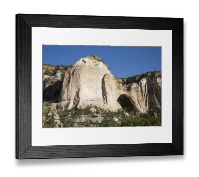 Framed Print : NM, New Mexico, El Malpais National Monument, La Ventana Natural Arch, eroded