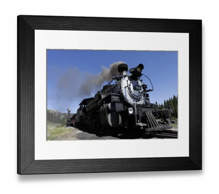 Framed Print : Chama, New Mexico, United States. Cumbres and Toltec antique narrow gauge steam train Framed Print : Chama, New Mexico, United States. Cumbres and Toltec antique narrow gauge steam train