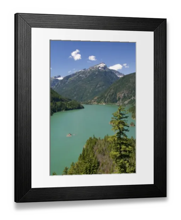 Framed Print : Diablo Lake in the North Cascade Range, Washington Framed Print : Diablo Lake in the North Cascade Range, Washington