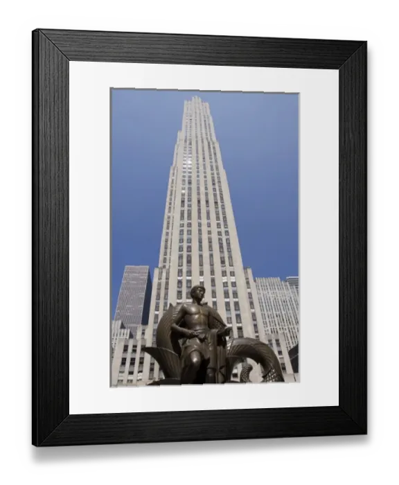 Framed Print : New York, New York City, Rockefeller Center. The GE Building Framed Print : New York, New York City, Rockefeller Center. The GE Building