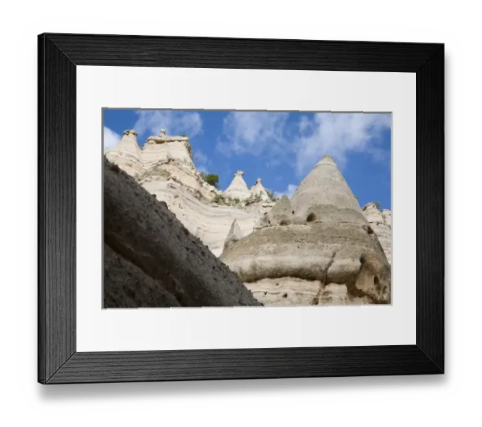Framed Print : NM, New Mexico, Kasha-Katuwe Tent Rocks National Monument, cone shaped tent rock formations Framed Print : NM, New Mexico, Kasha-Katuwe Tent Rocks National Monument, cone shaped tent rock formations