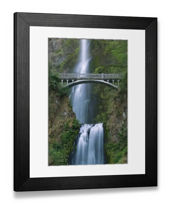 Framed Print : Bridge across Multnomah Falls, Columbia River Gorge, Oregon, USA Framed Print : Bridge across Multnomah Falls, Columbia River Gorge, Oregon, USA