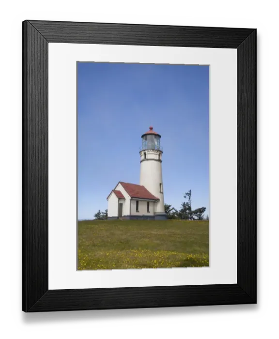 Framed Print : OR, Oregon Coast, Cape Blanco lighthouse, towers above the westernmost point in Oregon Framed Print : OR, Oregon Coast, Cape Blanco lighthouse, towers above the westernmost point in Oregon