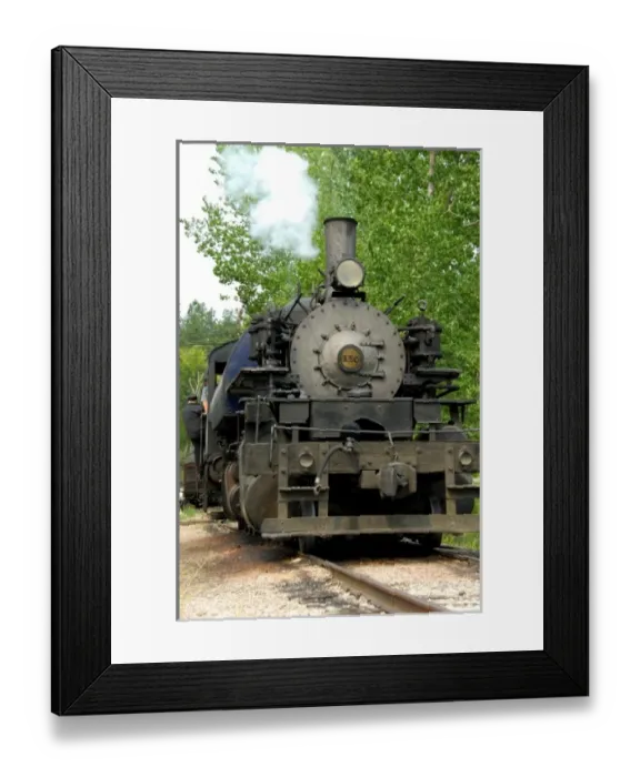Framed Print : North America, USA, South Dakota, Keystone. 1880 Train, Black Hills Central Railroad
