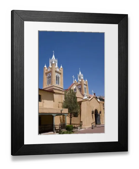 Framed Print : NM, New Mexico, Albuquerque, San Felipe de Neri Church, founded 1706 Framed Print : NM, New Mexico, Albuquerque, San Felipe de Neri Church, founded 1706