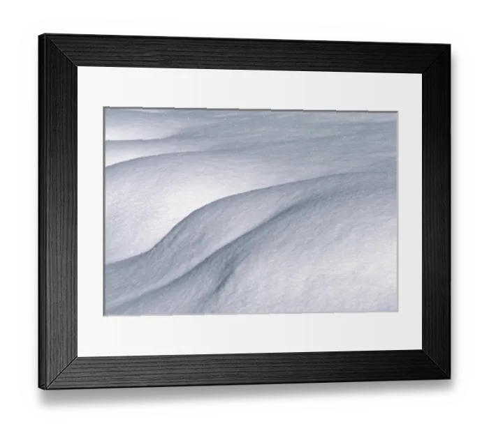 Framed Print : USA, Oregon, Klamath Co. Deep snow glistens in the afternoon sunlight in Klamath County, Oregon